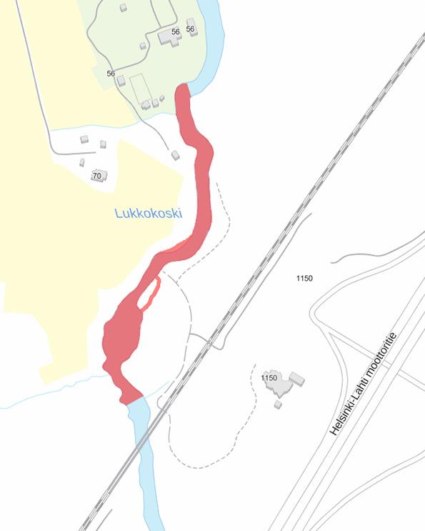 Liite 4. Mustijoen vesistön koski- ja virta-alueet 118 Lukkokoski, Mäntsälä Lukkokoski on merkittävä virkistysalue ja kalastuskohde.