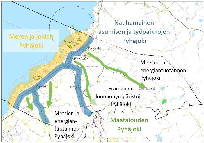 Lähtökohdat Pyhäjoelle on laadittu maankäyttöstrategia ja toteuttamisohjelma vuonna 2010.