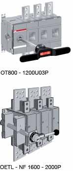 UL/CSA kuormankytkimet Tilaustiedot S00948A KE00046 S02105A S01838A S01632A S04053 OT600U03P Edestä ohjattavat kuormankytkimet Lajimerkki ja tilausnumero on ilmoitettu yhdelle kappaleelle.