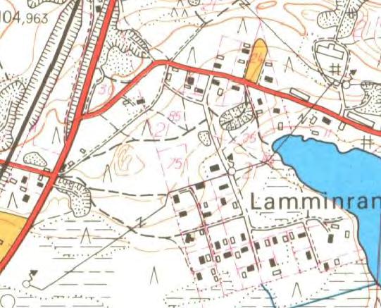 FCG SUUNNITTELU JA TEKNIIKKA OY Lehmon osayleiskaava 84 (107) 6.21 Lamminranta Kuva 41.
