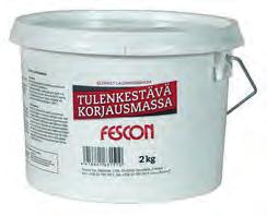 Tulenkestävä korjausmassa Taloustulisijojen tulipesien lohkeamien, halkeamien ja kolojen paikkaamiseen. Lämmönkestävyys +1300 C.