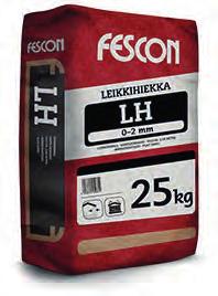 Leikkihiekka LH Seulottua, puhdasta luonnonhiekkaa pihanrakennukseen, mm. hiekkalaatikkohiekaksi ja asennushiekaksi. Raekoko 0-2 mm.