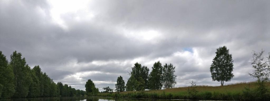Kuva 13. Seinäjoen oikaisu-uoma on suora ja matalarinteinen. Johtopäätökset ja ehdotukset jatkotoimenpiteiksi Koko kartoitusalueella on kohtuullisen suuri eroosioriski.