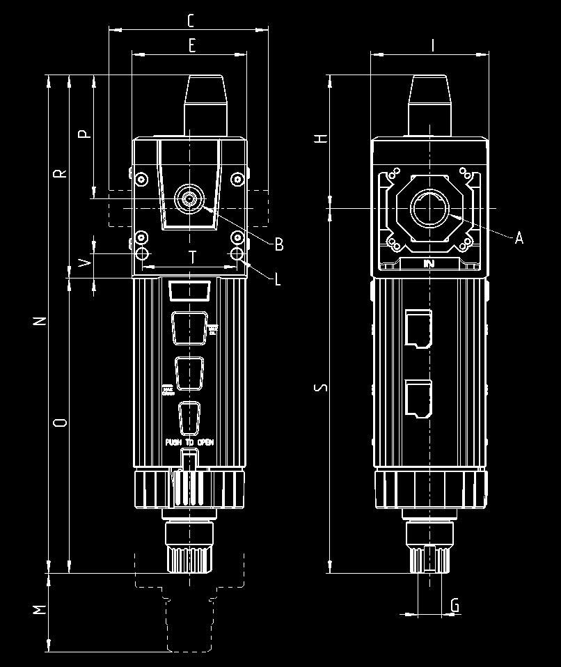 2 MD1-F-1 Ø1 G1/8 67 42 G1/8 26.