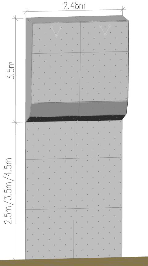 MODUULI MTM-05 MODUULI MTM-05 MITAT (wleveys x korkeus x ulkonema): - MTM-05-05 : 2,48m x 5,0m x 0,58m (alue: 15,60m 2 ) -