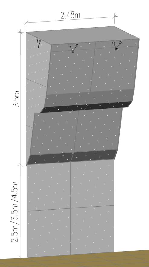 MODUULI MTM-06 MODUULI MTM-06 DIMENSIONS (leveys x korkeus x ulkonema): - MTM-06-06 : 2,48m x 6,0m