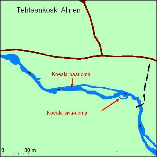 12 Taulukko 5. Vääräkosken koealan sähkökoekalastussaalis poistopyynti saalis kokonaispaino keski- tiheys saalis Laji 1. 2. 3.