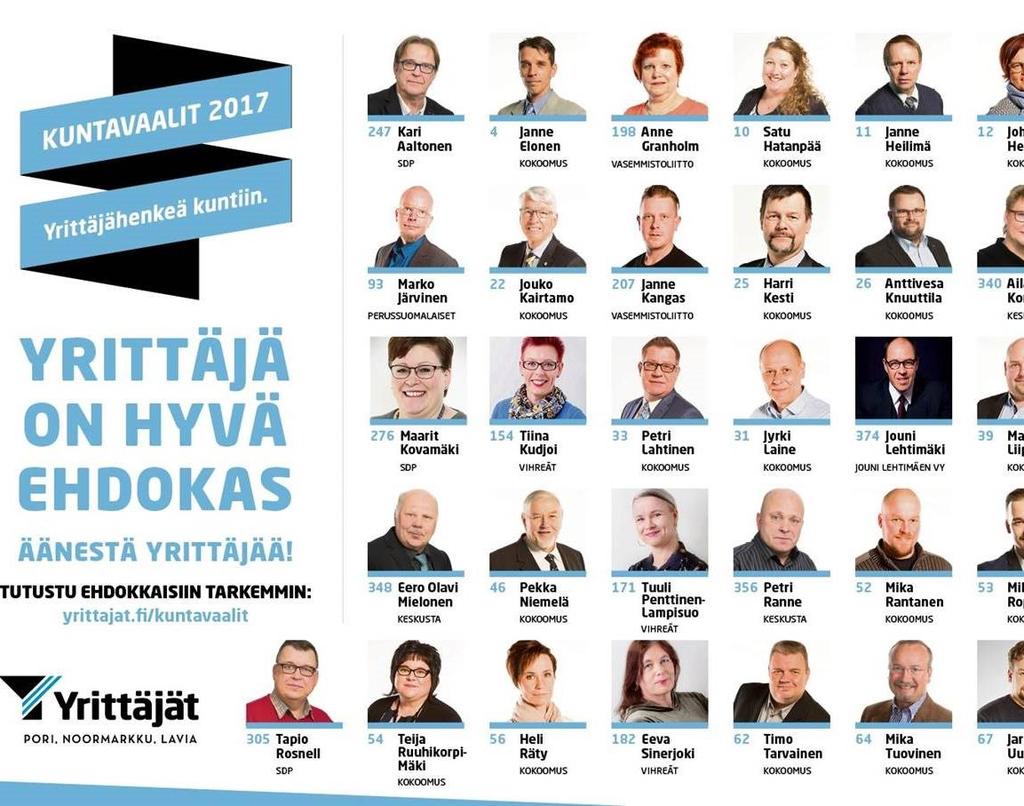 kiitos heille Jäsenistä 7 valittiin