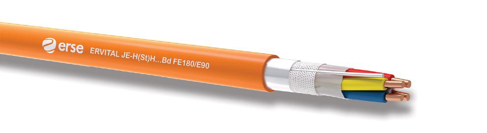 4 1.1 JE-H(St)H...Bd FE180/E90 FRHF-instrumentointikaapeli EMC JE-H(St)H Bd FE180/E90 on halogeenivapaa ja palonkestävä häiriösuojattu instrumentointikaapeli.