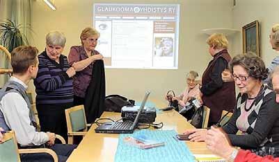 Yhdistyksen vuonna 2012 avatuilla kotisivuilla on ollut kaikkien luettavissa tietoa glaukoomasta ja jäsenetuna pääsy suljetuille sivuille.