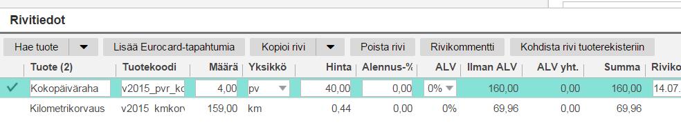 Tämän vuoksi kirjanpitojärjestelmässä tulee ns. nollata alv:t.