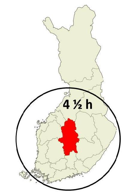 Suomen sykkivä sydän Suurin oivallus arviointia tehdessä on ollut Keski-Suomen keskeisen sijainnin tajuaminen.