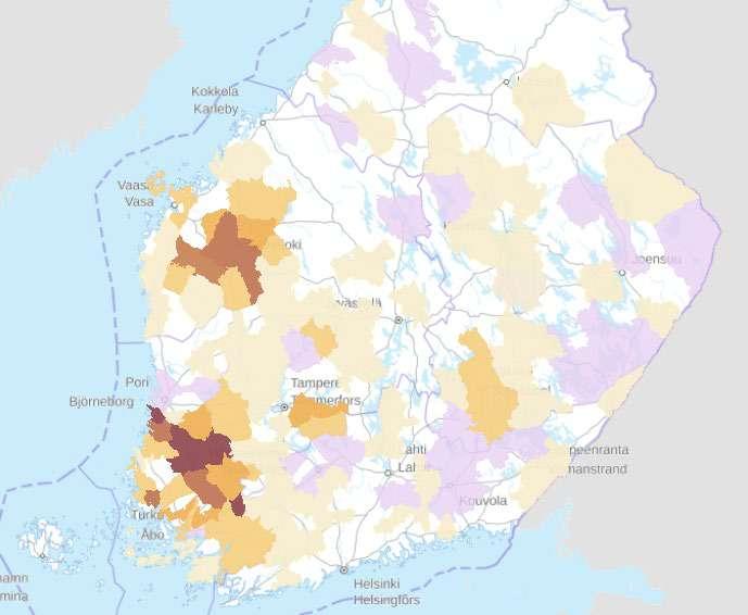 Etelä-Pohjanmaan eläimet ja niiden