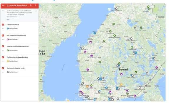 Alueen ravinnelaitokset Laitokset