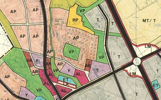 Sillä kytketään väestön muutostekijät, elinkeinopolitiikka ja aluetalous maankäyttöön ja sen kehittämiseen. Suunnittelualue on osoitettu rakennemallissa keskusta-alueena ja asuntoalueena.