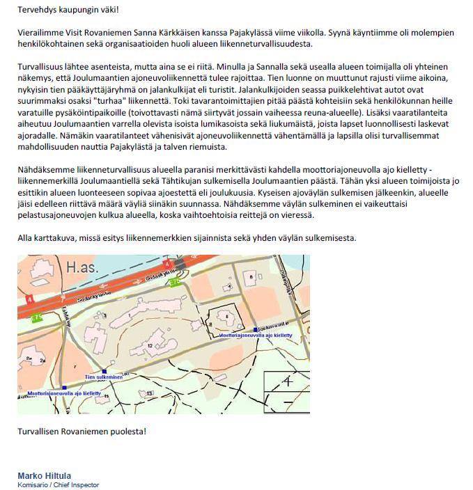 11. Poliisi Liikenneturvallisuus on kaavaratkaisun lähtökohta.