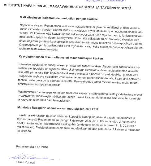 4. Kauko Kunnari Asemakaava perustuu vyöhykejakoon, jonka mukaisesti majoitus- ja liikerakentaminen on keskitetty tien eteläpuolelle kävelyvyöhykkeen läheisyyteen.