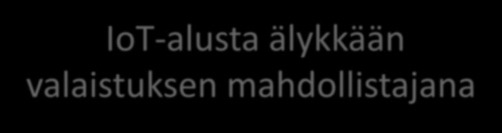 IoT-järjestelmän