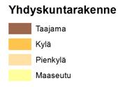 Asumisen täydennysalueita ovat: * koulun ja keskustan läheiset alueet * nykyisen viemäröinnin piirissä ja välittömässä läheisyydessä olevat alueet * Luovontien varsi noin 0,5 km etäisyydellä
