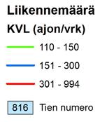 Hailuodossa on muutama muu maantie/ paikallistie ja katu, joiden liikennemäärät ovat vähäisiä.