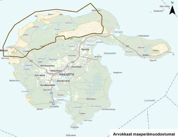 5.10. Maaperä ja rakennettavuus Hailuoto on Perämeren suurin saari, joka on syntynyt maankohoamisen tuloksena. Hailuoto on kohonnut merestä jääkauden jälkeisen maankohoamisprosessin tuloksena.
