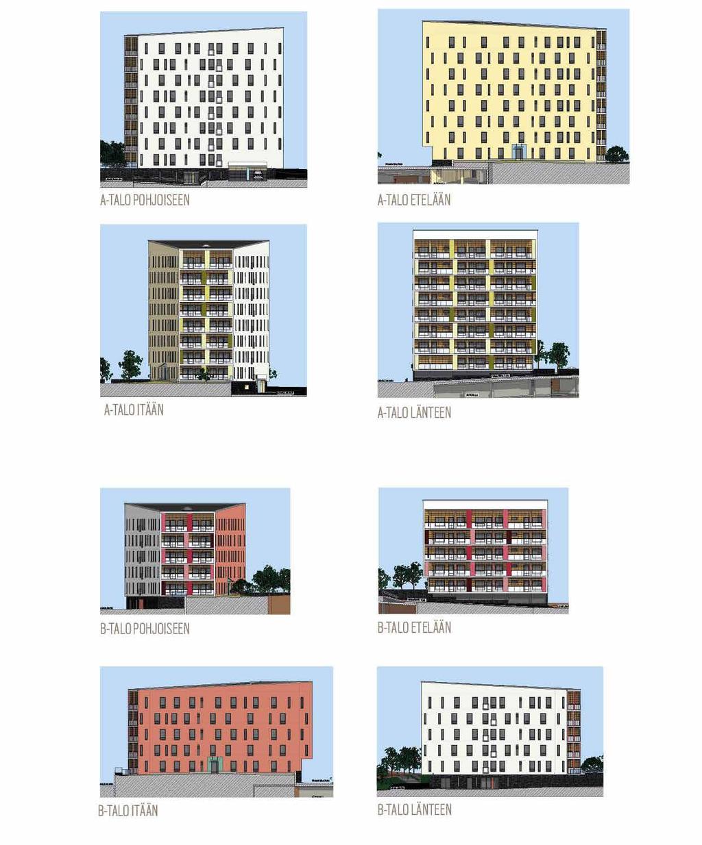 Julkisivukuvat Pohjakuvat ja muut esitteen tiedot ovat alustavia,