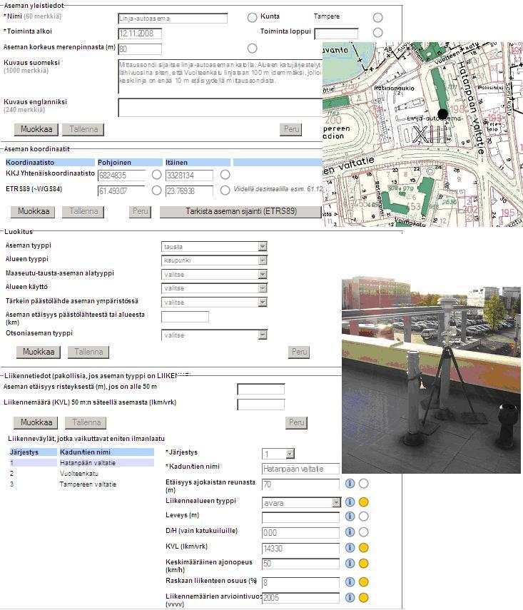 55 KUVALIITE 3 LINJA AUTOSEMA Osoite: Hatanpään valtatie 7 Mittausparametrit: NO x, PM 2.