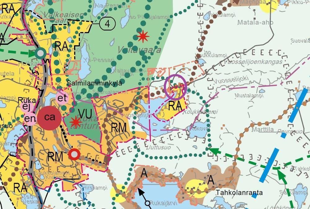 Maakuntakaava ei ole voimassa oikeusvaikutteisen yleiskaavan alueelle. Pohjois-Pohjanmaan maakuntakaava on hyväksytty maakuntavaltuustossa 11.6.2003, vahvistettu Ympäristöministeriössä 17.2.2005 ja tullut lainvoimaiseksi KHO:n päätöksellä 25.