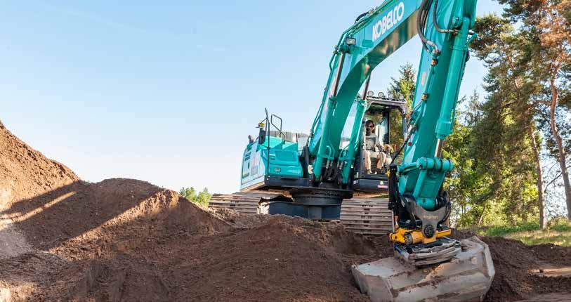 Kobelcon kaivukoneisiin Engconin rototiltit ja automaattiset kallistustoiminnot Japanilainen Kobelco on yhdessä Engconin ja Leica Geosystemin kanssa kehittänyt ainutlaatuisen ominaisuuden joka