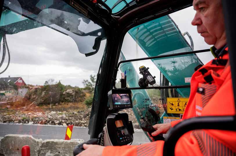QSC-järjestelmän avulla kaivinkone lukitaan