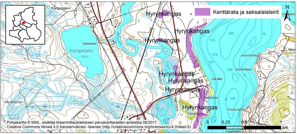 Kainuun voimassa olevan maakuntakaavan 2020 sotahistoriakohteet HYRYNSALMI Hyrynsalmen rautatieasema Kohteen tiedot on kuvattu edellä kohdassa Hyrynsalmen asema.