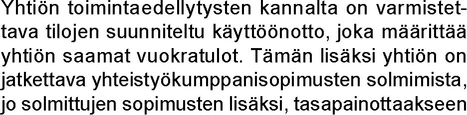 Suurin ero liikevaihdossa edellisvuoteen ja raportointikauteen johtui kasvaneesta tapahtumat raportointikaudella Startup Maria Oy perustettiin huhtikuussa 2016. musta on laajennettu jatkuvasti.