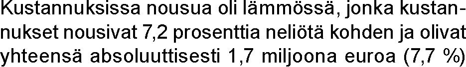 la suoritettu vero- tai viranomaistarkastuksia. Sitova tavoite 2018 korjauskustannukset puolestaan olivat edellisvuotua alhaisemmat.