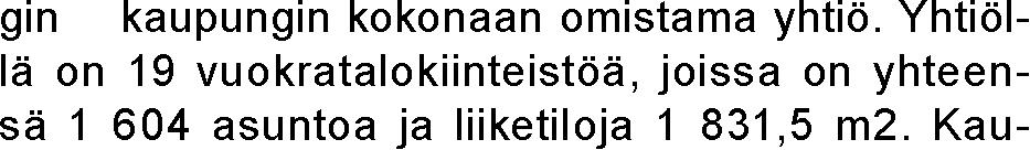 Korkotukiasunnot 100 % Helsingin kaupungin omistusosuus Hallituksen