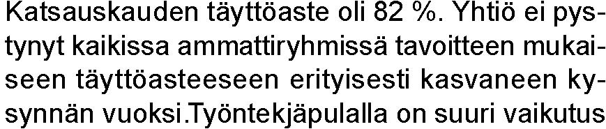 Tilastokeskuksen ennakkoarvio kuntatalouden peruspalveluindeksin vuosimuutoksesta on -0,6 la hintoja, joten tavoite saavutettiin.