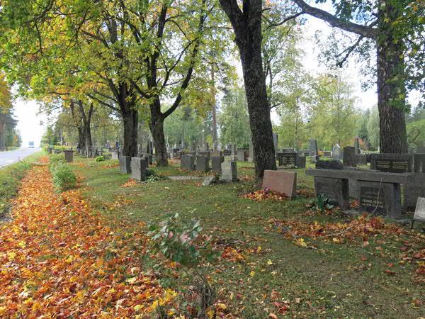 Inventoituja hautoja osasto E:ssä on 17 kappaletta, joista vanhin on lapsen hautaus vuodelta 1893 (rivi 3, hauta 1).