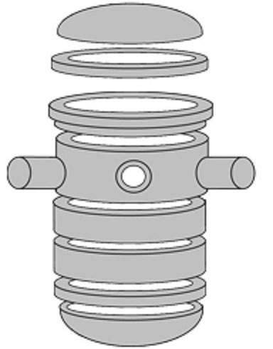 Dimensions typically are: height 12-14 m, inner diameter 4-5 m, wall thickness 20 cm and over, and weight ca 500 000 kg. Figure 1 represents a version of a typical reactor vessel.