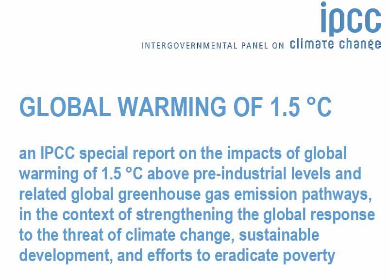 IPCC Special Report on Global Warming