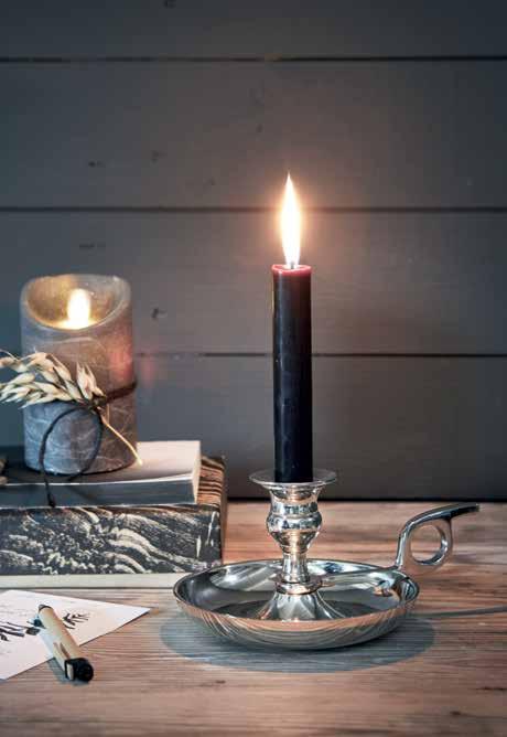 FLAME LED PÖYTÄKYNTTILÄ tummanharmaa K12 Ø7 cm