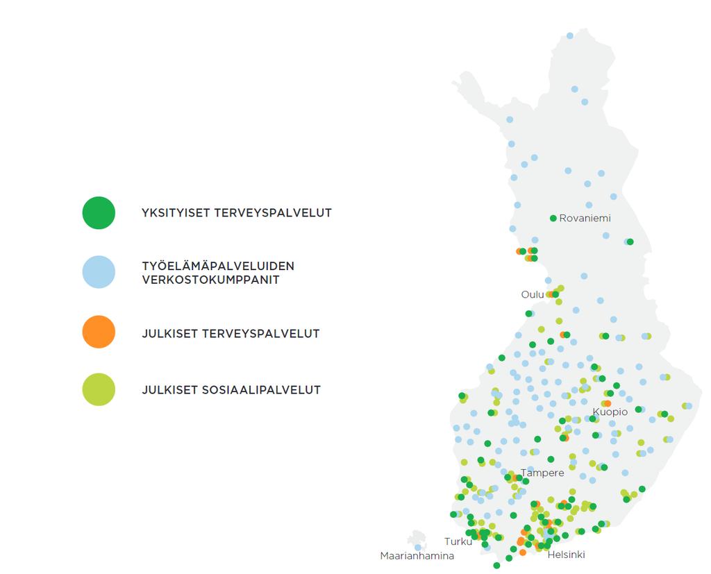 TERVEYS- JA SOSIAALIPALVELUJA