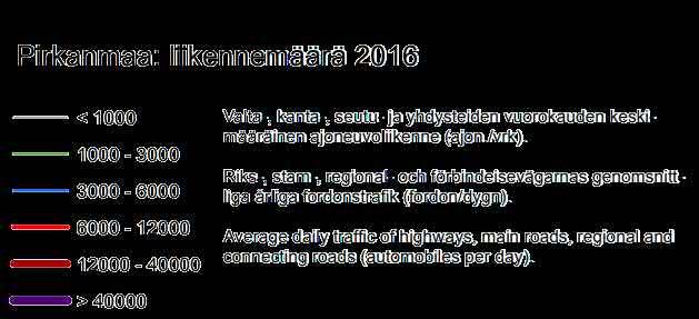 V T9 ruuhkautuu Tampereen kaupunkiseudun TALLI-liikennemallin ennuste: Liikenne kasvaa Tampereen puoleisessa