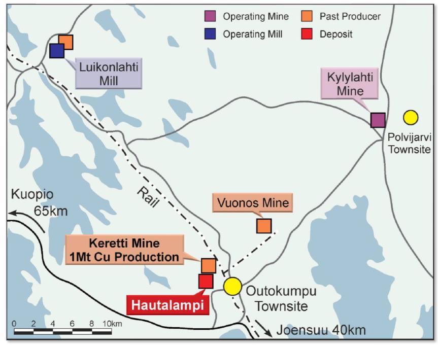 Rikastusvaihtoehdot Yhtiöllä ei ole omaa rikastamoa Mahdollisuuksia: Boliden Kylylahti Copper Oy: Luikonlahden rikastamo. Etäisyys 45 km. Mondo Minerals Finland Branch: Vuonoksen rikastamoalue.