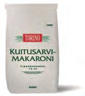 Pastat ja viljalisäkkeet 86308 Torino Suurkeittiömakaroni 10 kg VEHNÄjauho, durumvehnäjauho, vesi. Kypsymisaika n.