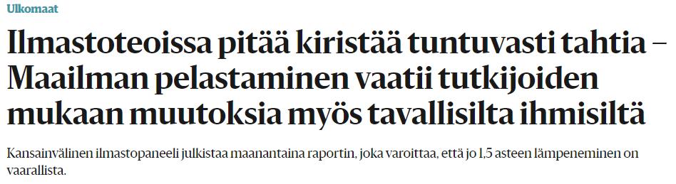 Viesti on selvä