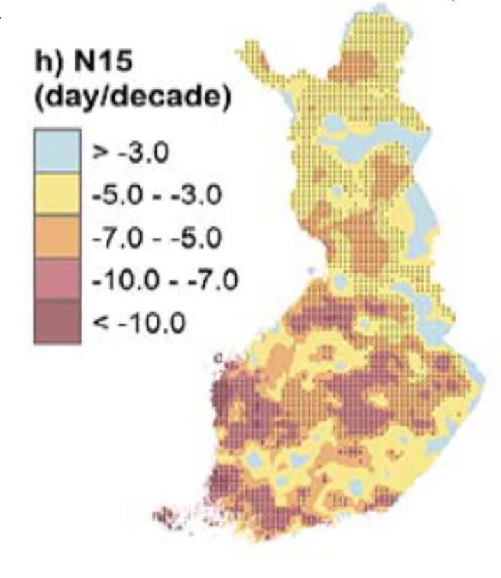 Varsinais-Suomen ilmasto on jo muuttunut Vuoden keskilämpötila Turussa