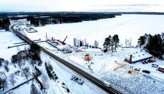 Hankkeen laajuus ja eteneminen Valtatie 9:n parannushankkeen keskeinen osa oli uuden kiinteän sillan rakentaminen Jännevirran salmen yli sekä valtatien linjauksien ja tasauksen parantaminen noin 3