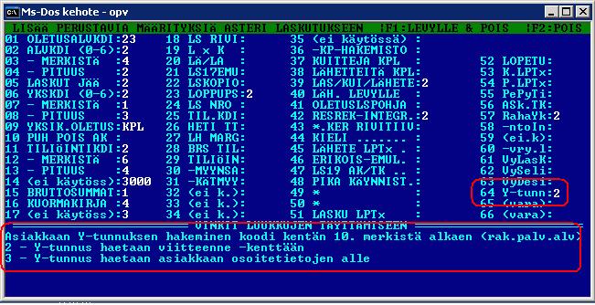 Miten näen asiakkaan Y-tunnuksen laskua syötettäessä? Määritä se haettavaksi Viitteenne kenttään tai asiakkaan osoitetietojen alle.