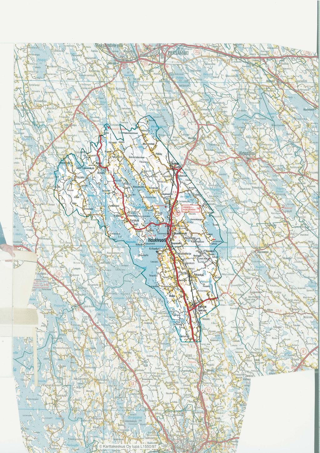 HAUKIVUORI Sijaitsee Etelä-Savon pohjoisosassa Mikkelin ja Pieksämäen puolivälissä kantatie 72 varrella.