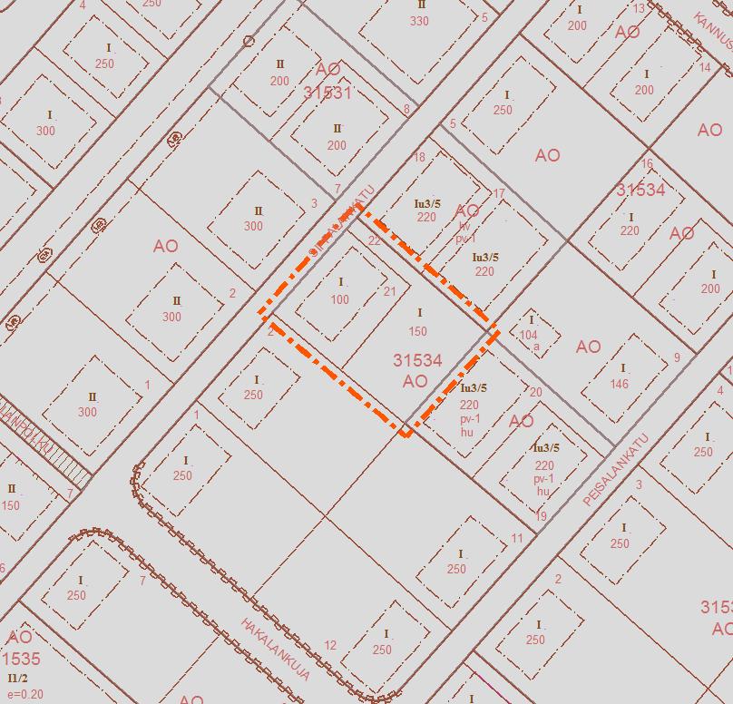 Selostus A-2766 7 (11) Ote osayleiskaavasta. Asemakaava Voimassa olevassa asemakaavassa 38968/A (19.10.