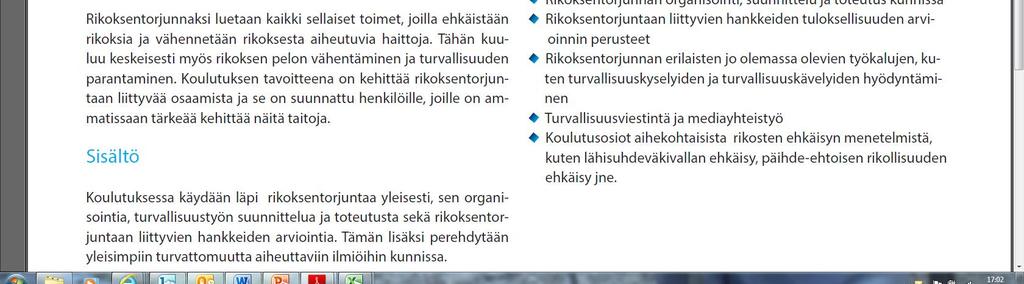 3. Rikoksentorjuntatyön osaamisen lisääminen
